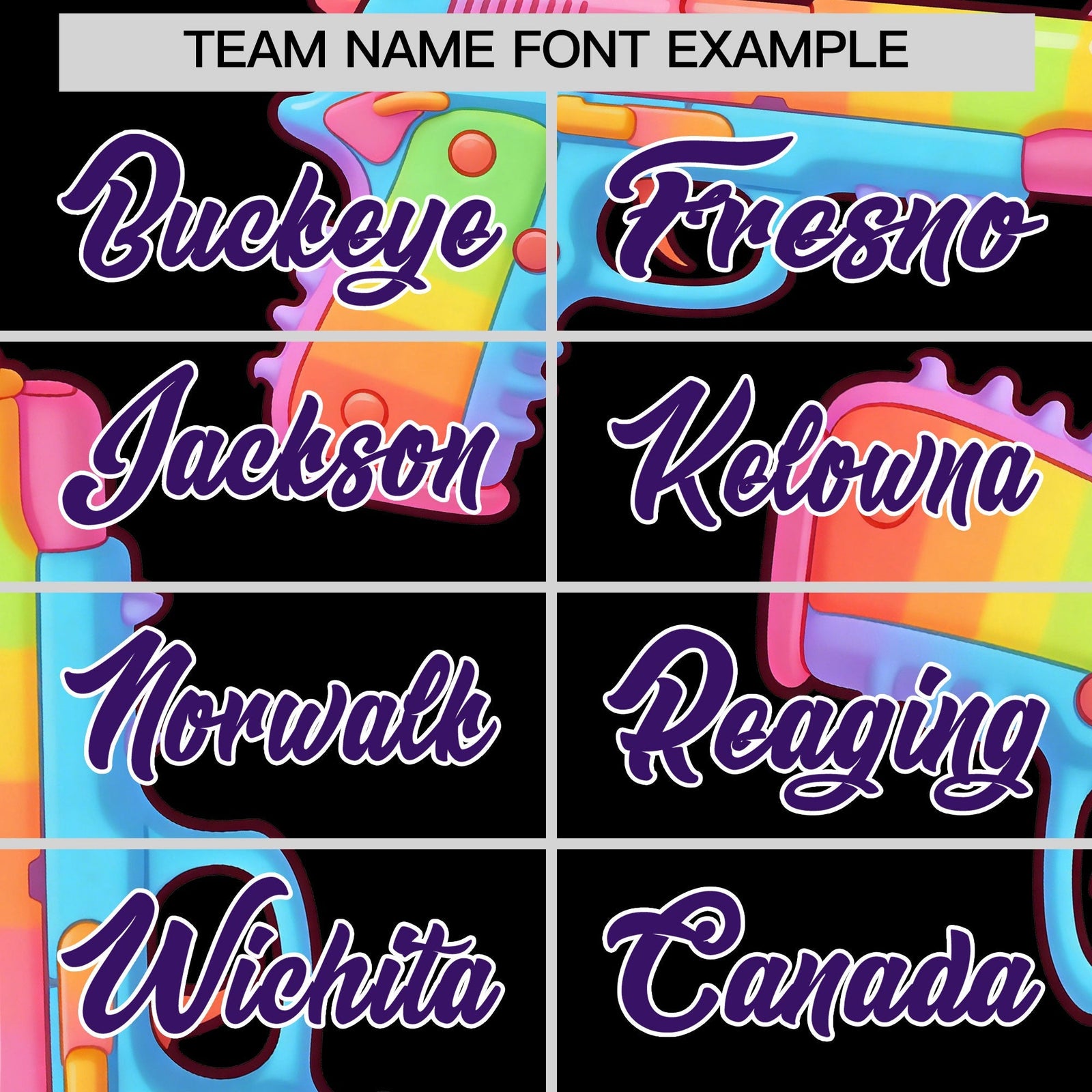 Custom Youth Baseball Jersey Black Purple Sugar-Coated Firepower Graffiti Pattern Street Style