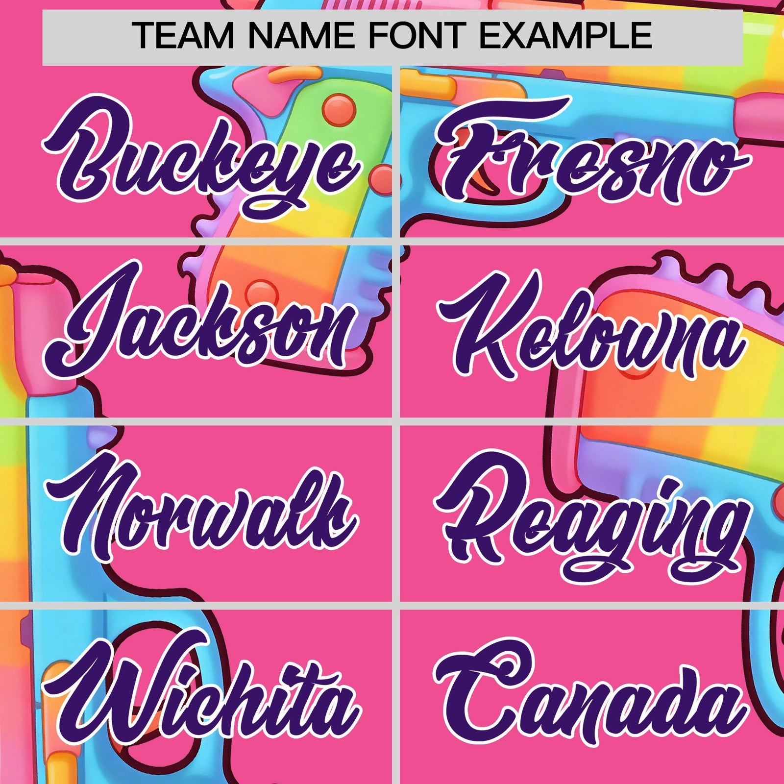 Custom Youth Baseball Jersey Pink Purple Sugar-Coated Firepower Graffiti Pattern Street Style