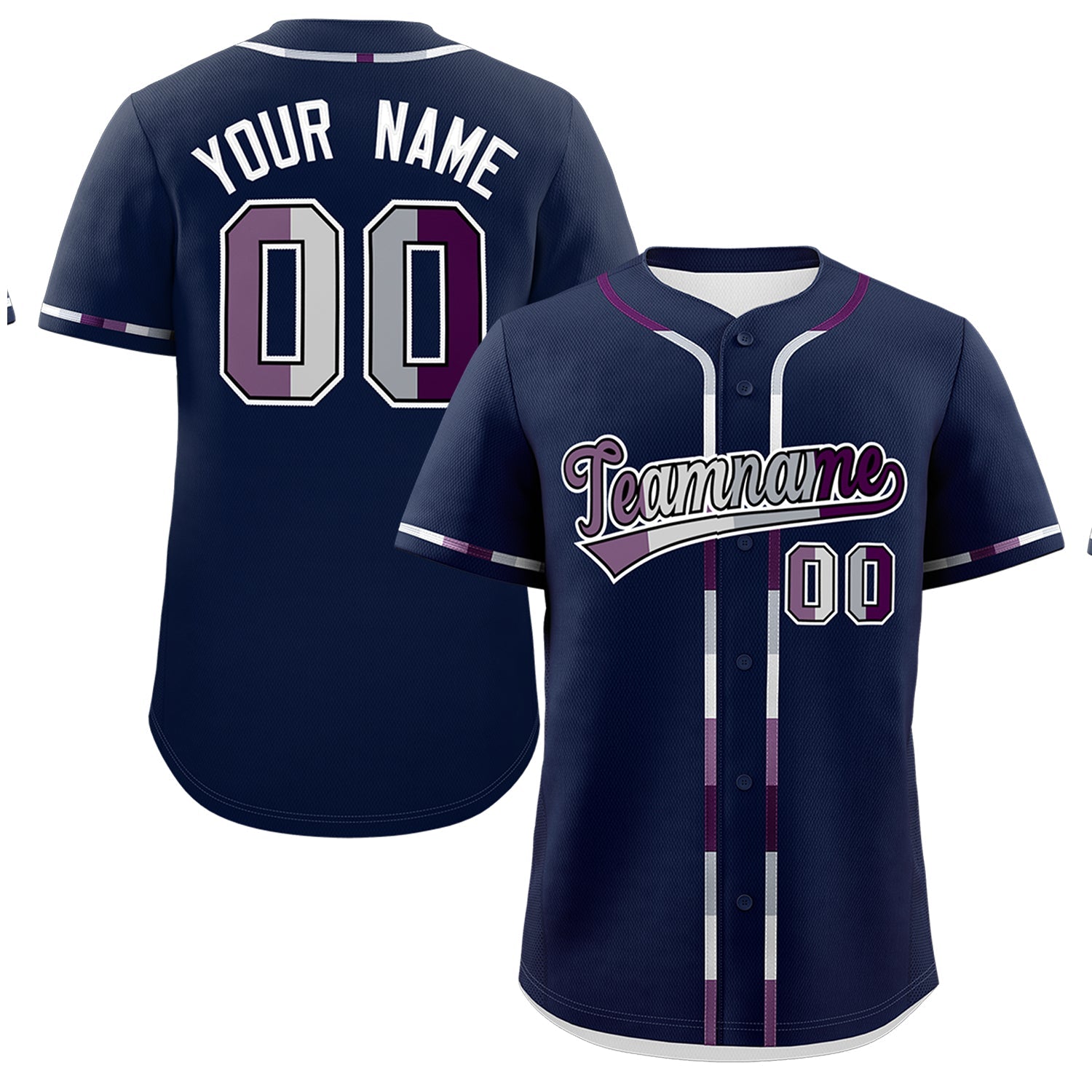 Custom Navy Genderless For Pride Month Classic Style Baseball Jersey| KXKSHOP