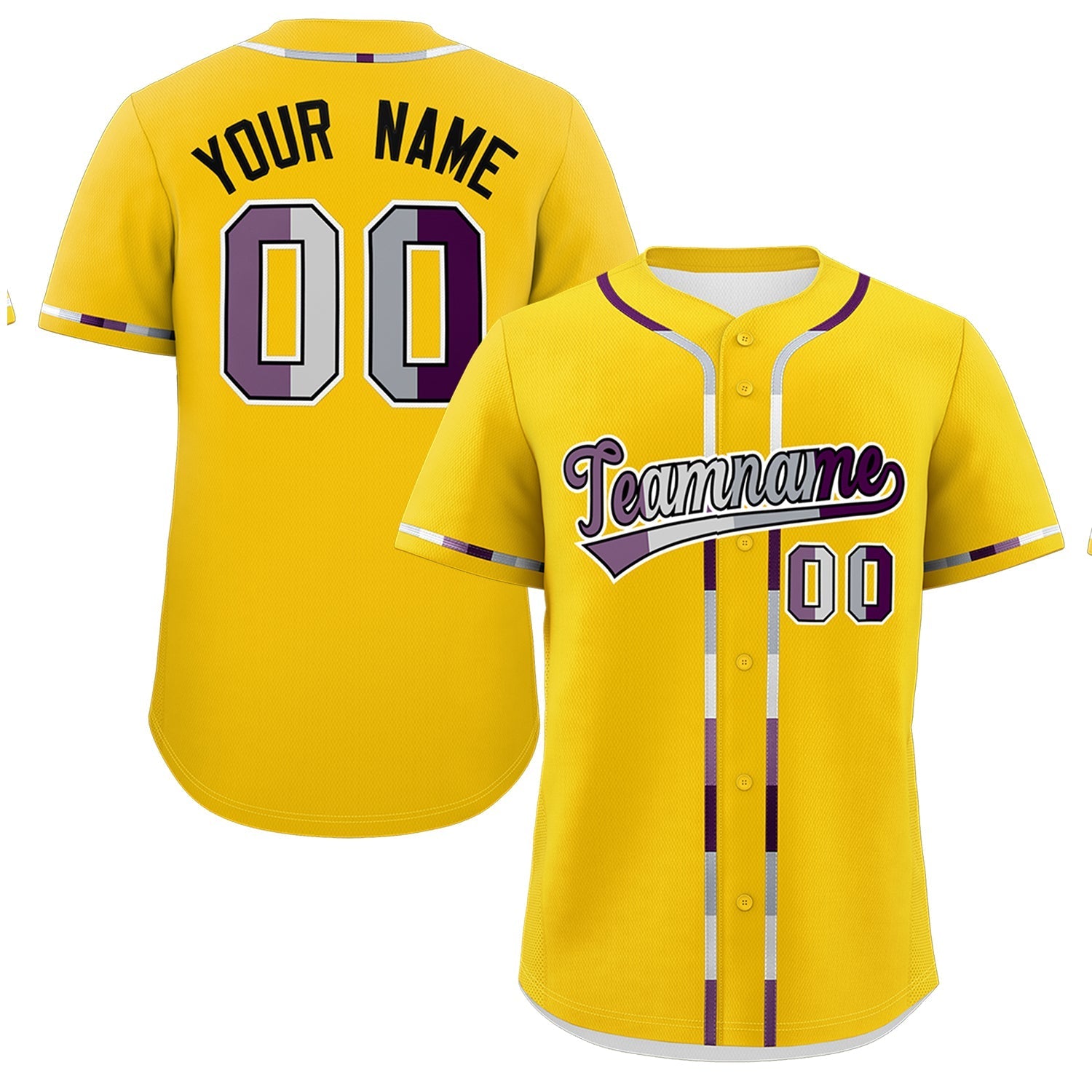 Custom Gold Genderless For Pride Month Classic Style Baseball Jersey| KXKSHOP