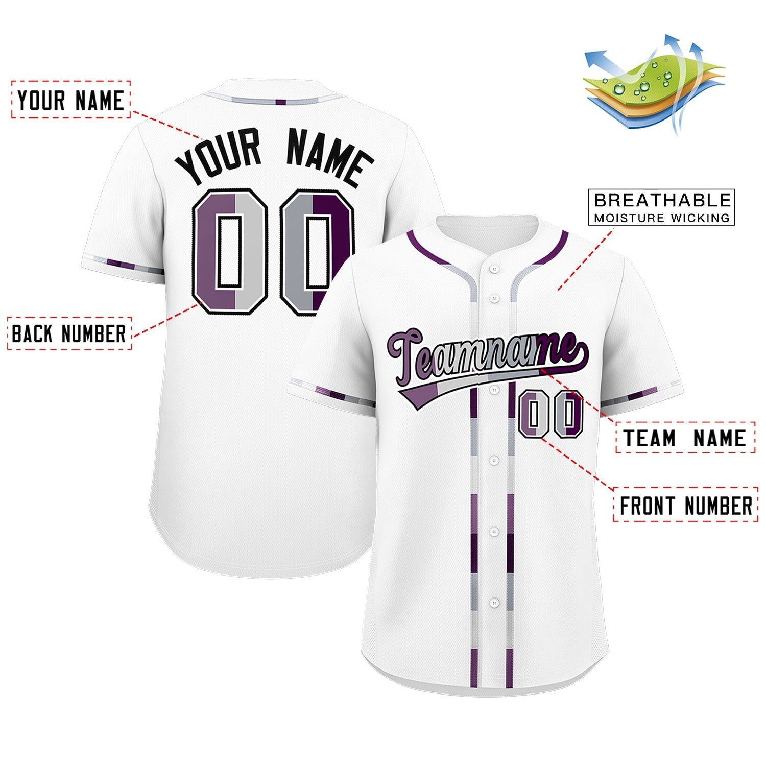 Custom White Genderless For Pride Month Classic Style Baseball Jersey| KXKSHOP
