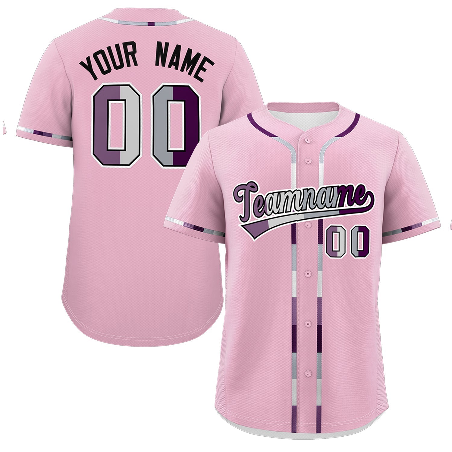 Custom Light Pink Genderless For Pride Month Classic Style Baseball Jersey| KXKSHOP