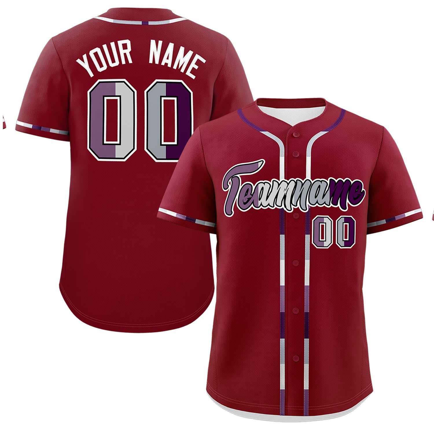 Custom Crimson Genderless For Pride Month Classic Style Baseball Jersey| KXKSHOP