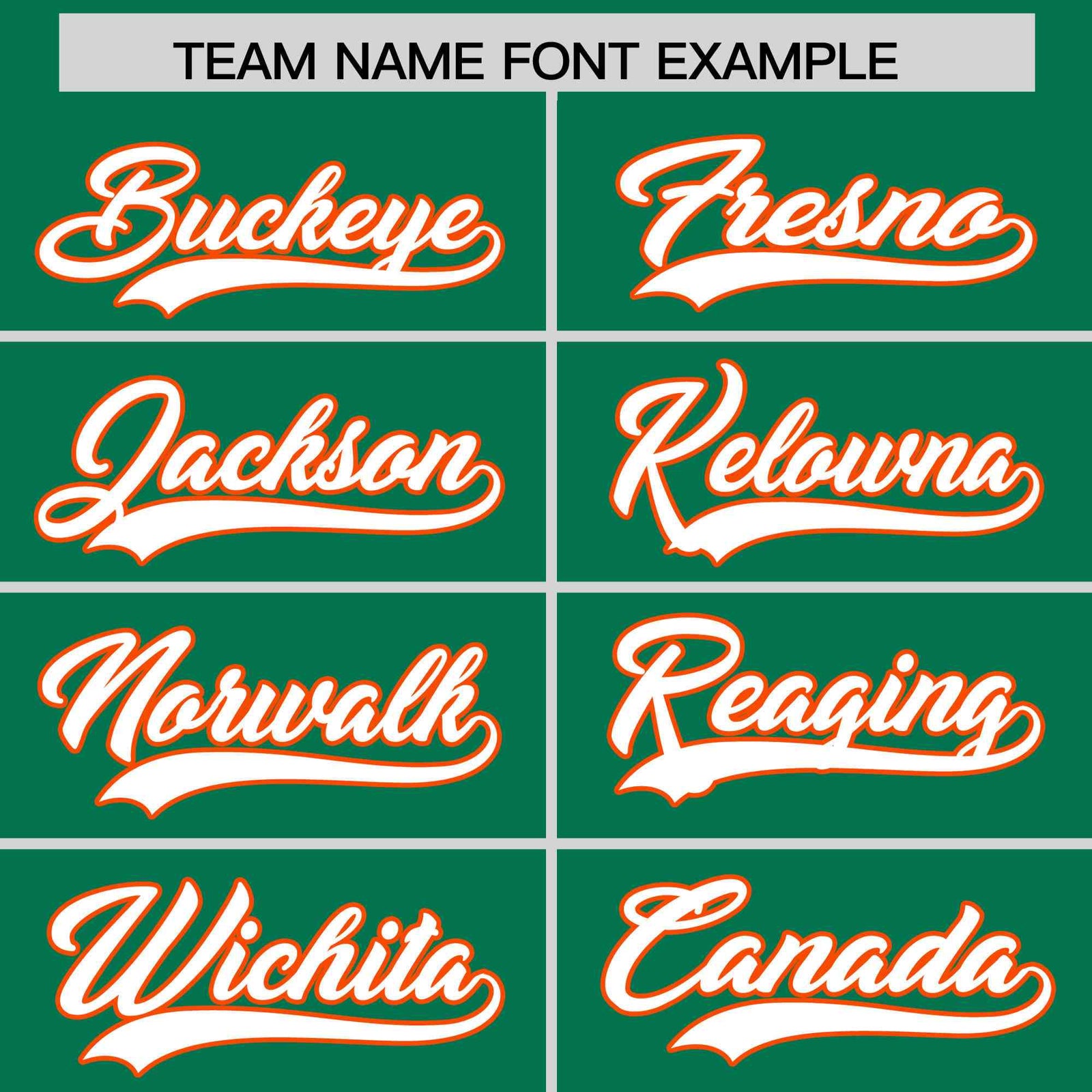Custom Kelly Green Orange Star Pattern Thick Stripes Baseball Jersey