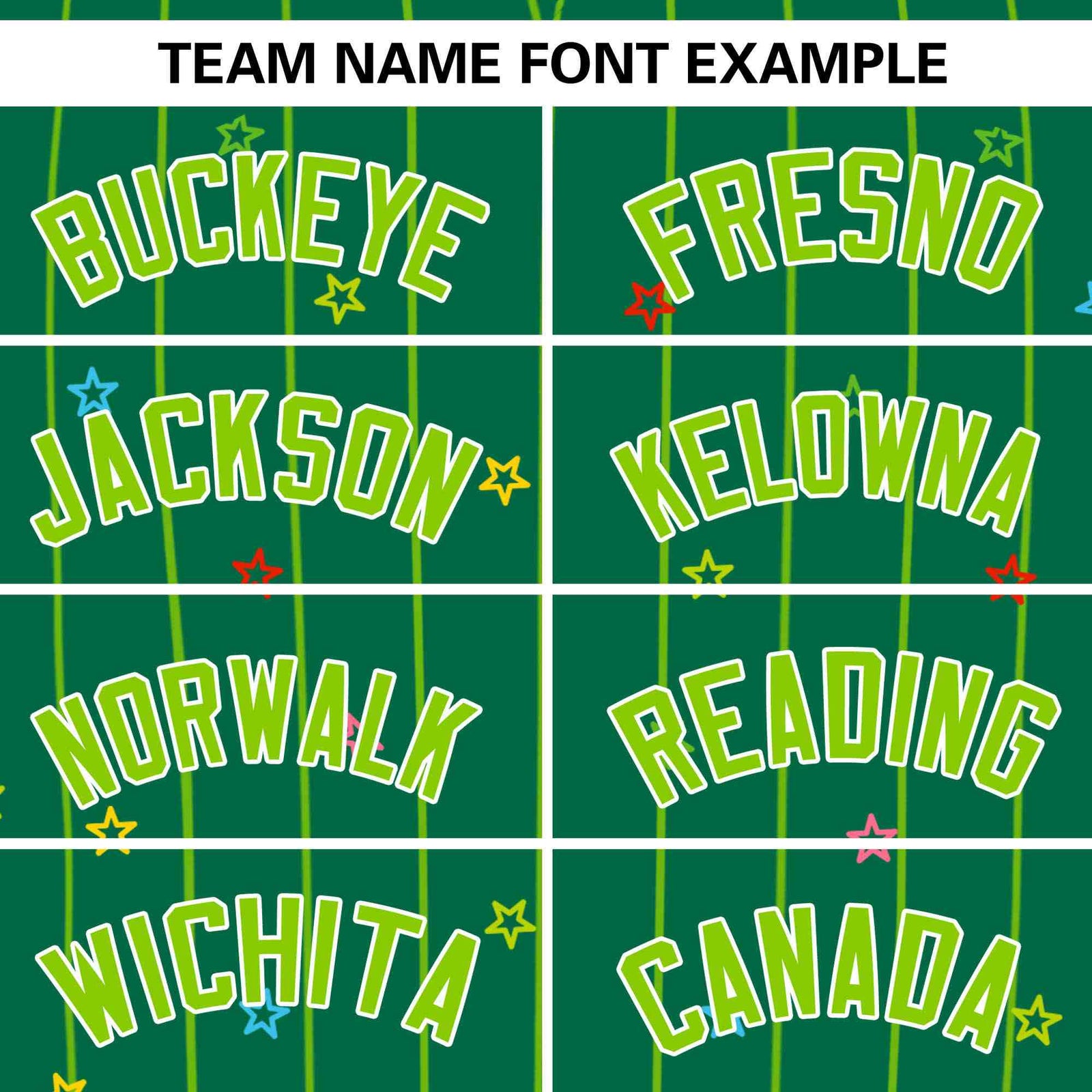 Custom Kelly Green Neon Green Stripe Fashion Personalized Star Pattern Authentic Baseball Jersey