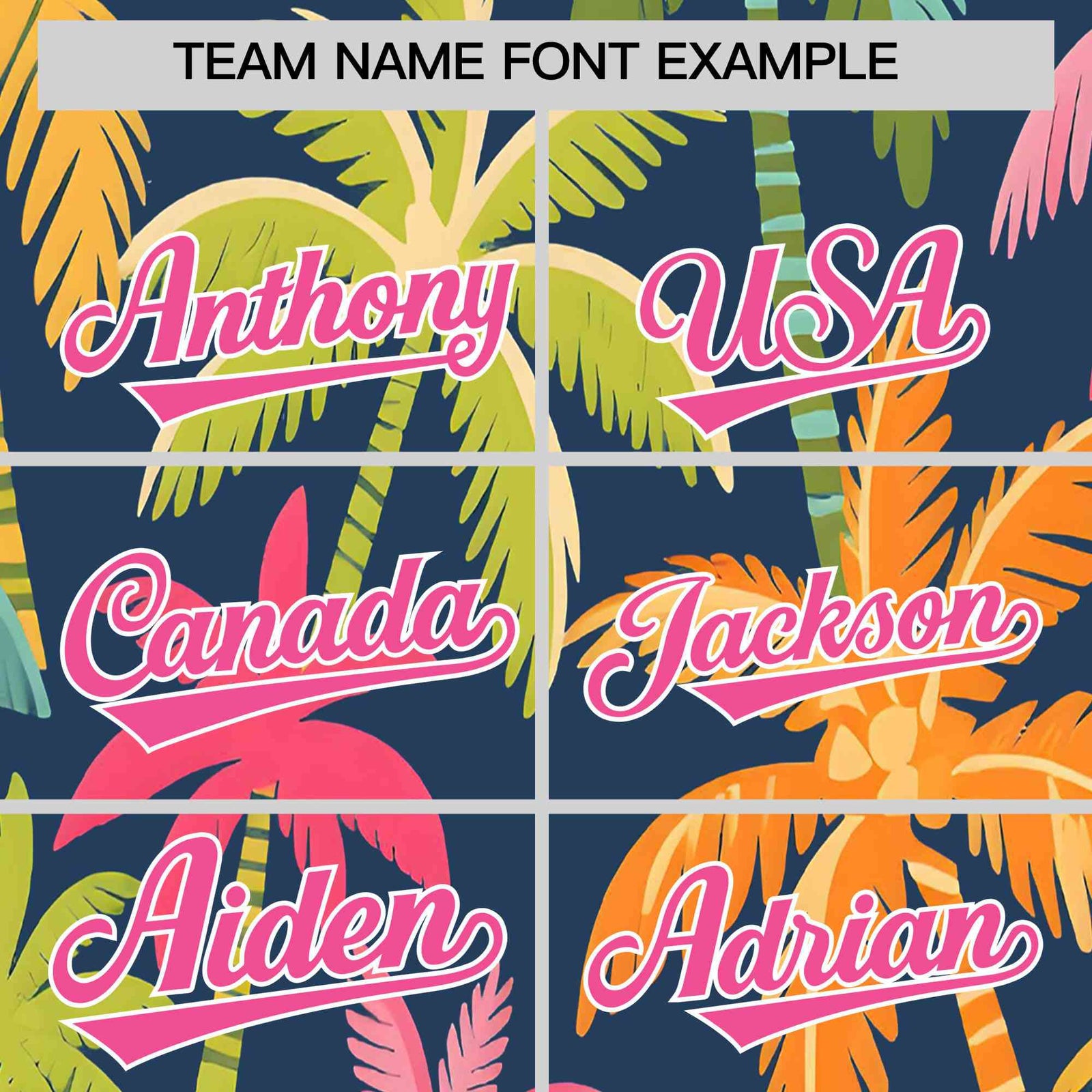 Personalized Multicolor Palm Tree Hawaiian Style Authentic Baseball Jersey