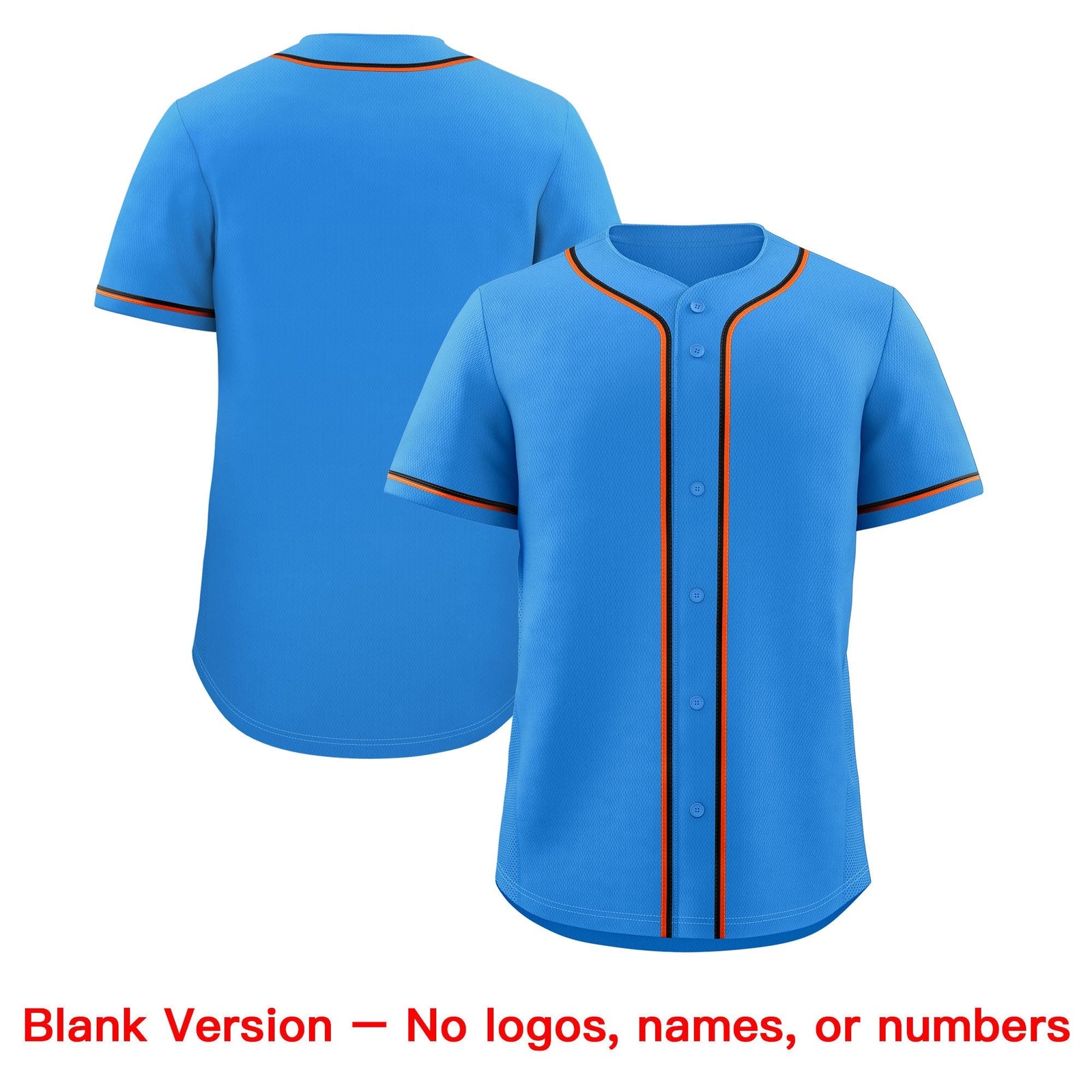 Custom Light Blue Classic Style Stitched Sports Uniform Personalized For Teams Quick Dry Baseball Jersey| KXKSHOP