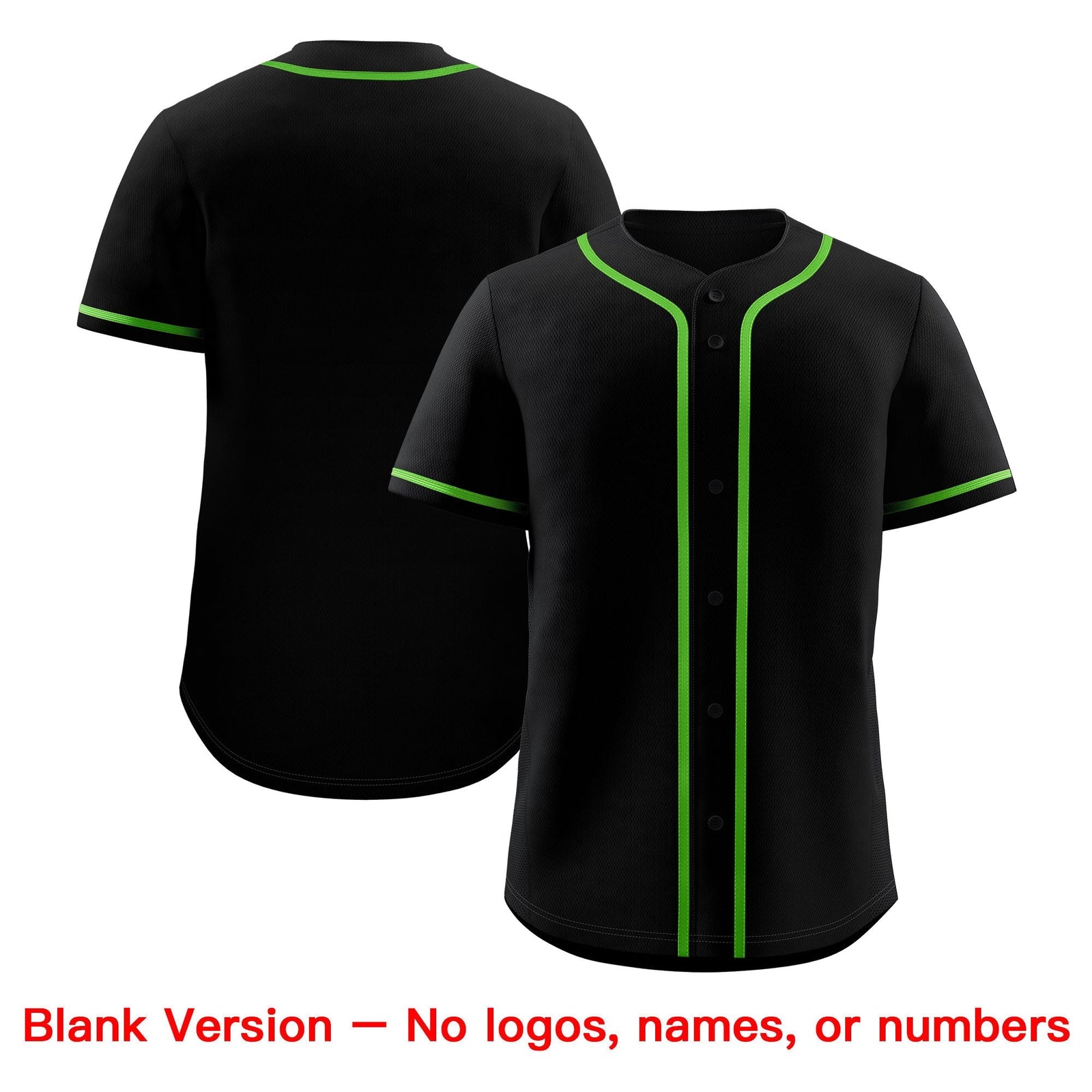 Custom Black Light Green Classic Style Stitched Sports Uniform Personalized For Teams Baseball Jersey| KXKSHOP