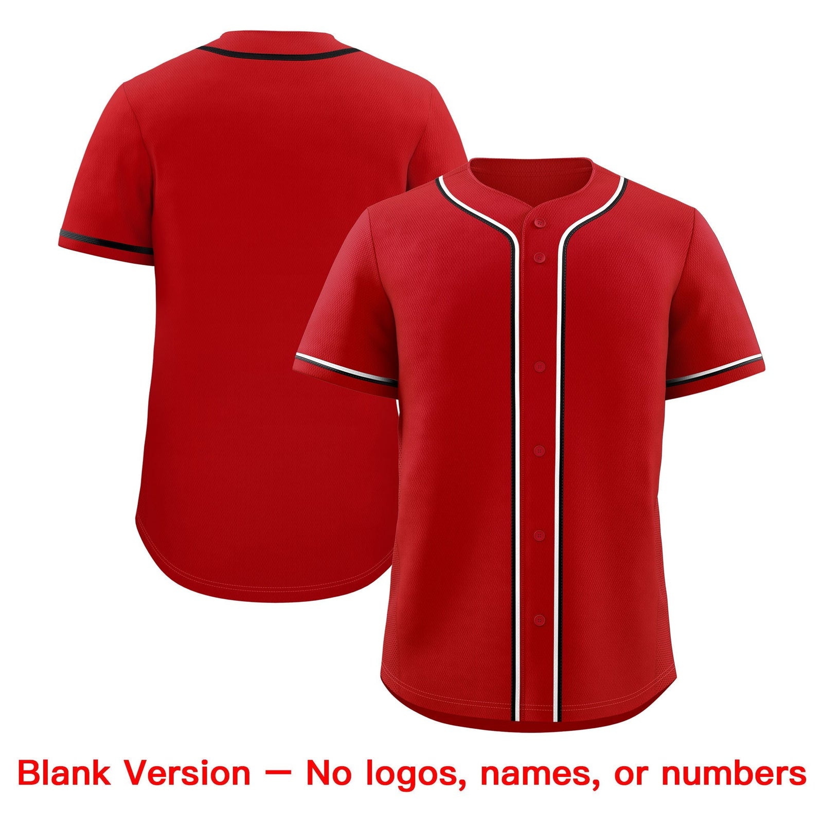 Custom Red Black White Classic Style Stitched Sports Uniform Personalized For Teams Baseball Jersey| KXKSHOP