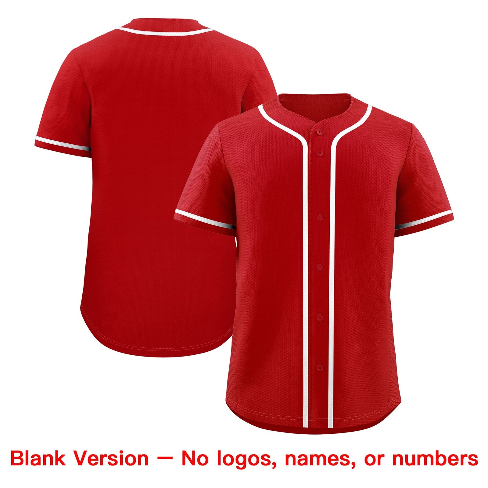 Custom Red White Classic Style Stitched Sports Uniform Personalized For Teams Baseball Jersey| KXKSHOP