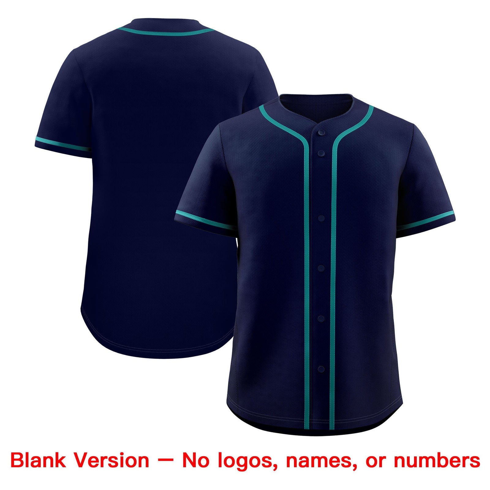 Custom Navy Teal Classic Style Stitched Sports Uniform Personalized For Teams Baseball Jersey| KXKSHOP