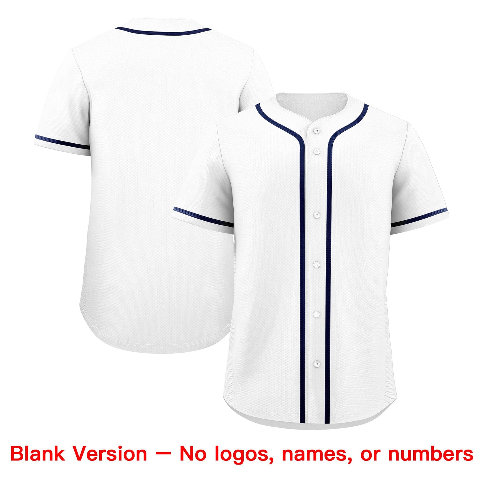 Custom White Navy Classic Style Stitched Sports Uniform Personalized For Teams Baseball Jersey| KXKSHOP