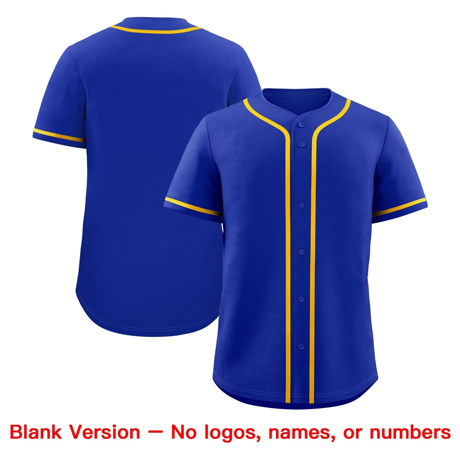 Custom Royal Yellow Classic Style Stitched Sports Uniform Personalized For Teams Baseball Jersey| KXKSHOP