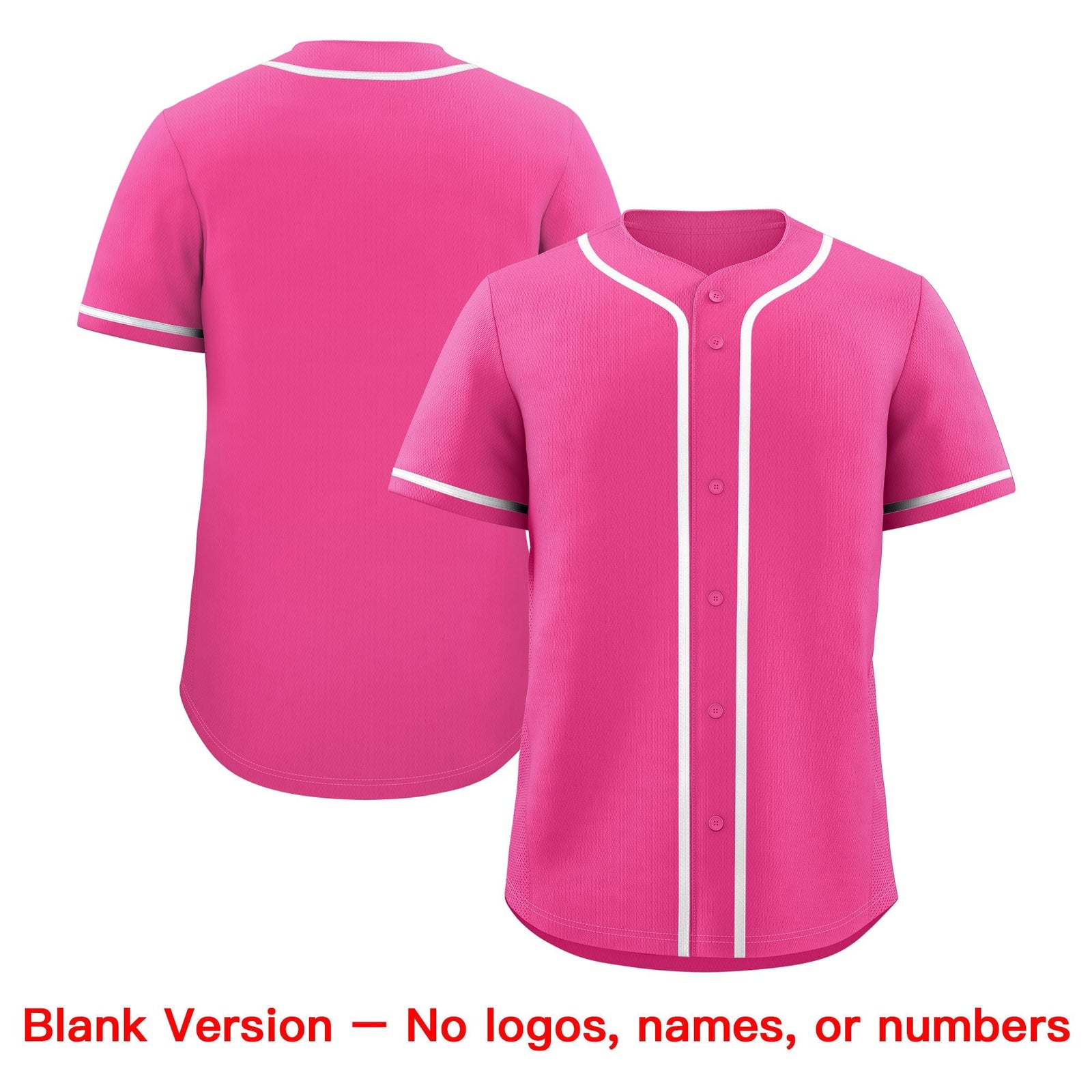 Custom Pink White Classic Style Stitched Sports Uniform Personalized For Teams Baseball Jersey| KXKSHOP
