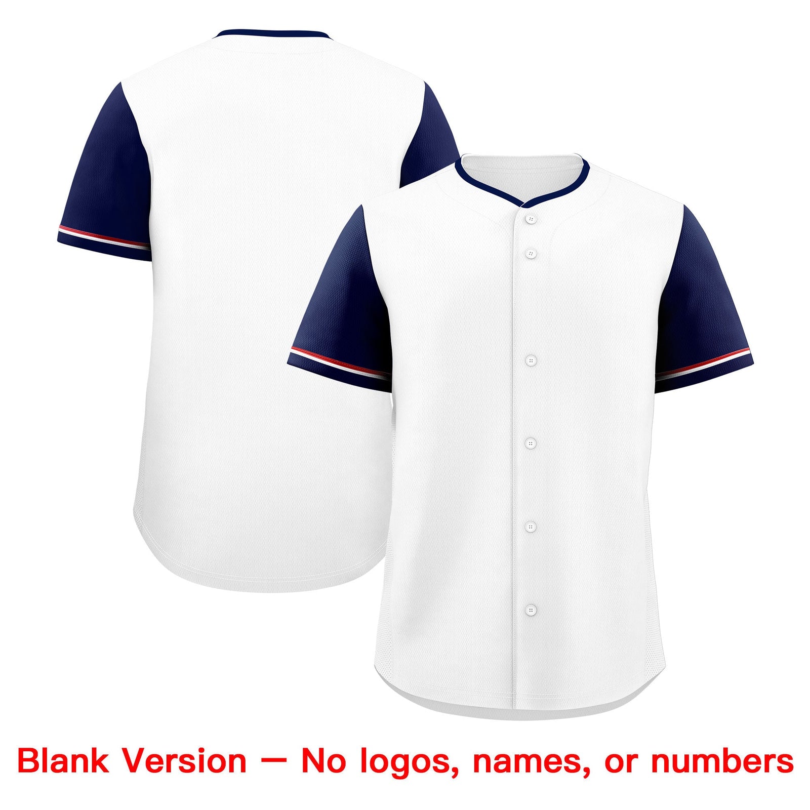 Custom White Red Navy Classic Style Stitched Sports Uniform Personalized For Teams Baseball Jersey| KXKSHOP