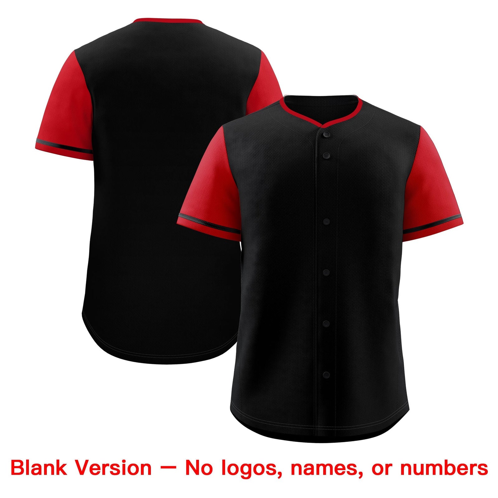 Custom Black Red Classic Style Stitched Sports Uniform Personalized For Teams Baseball Jersey| KXKSHOP
