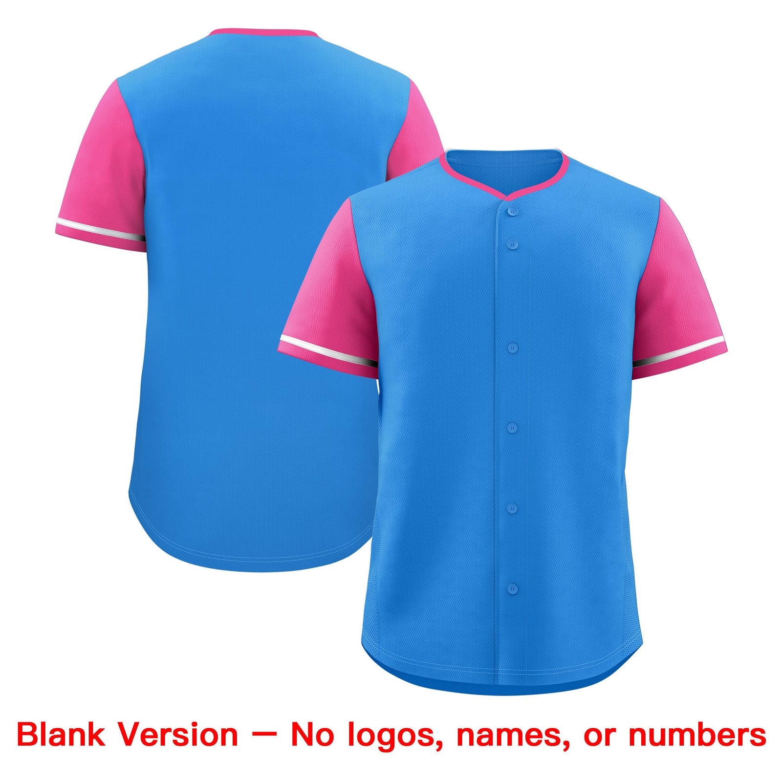 Custom Light Blue White Pink Classic Style Stitched Sports Uniform Personalized For Teams Baseball Jersey| KXKSHOP