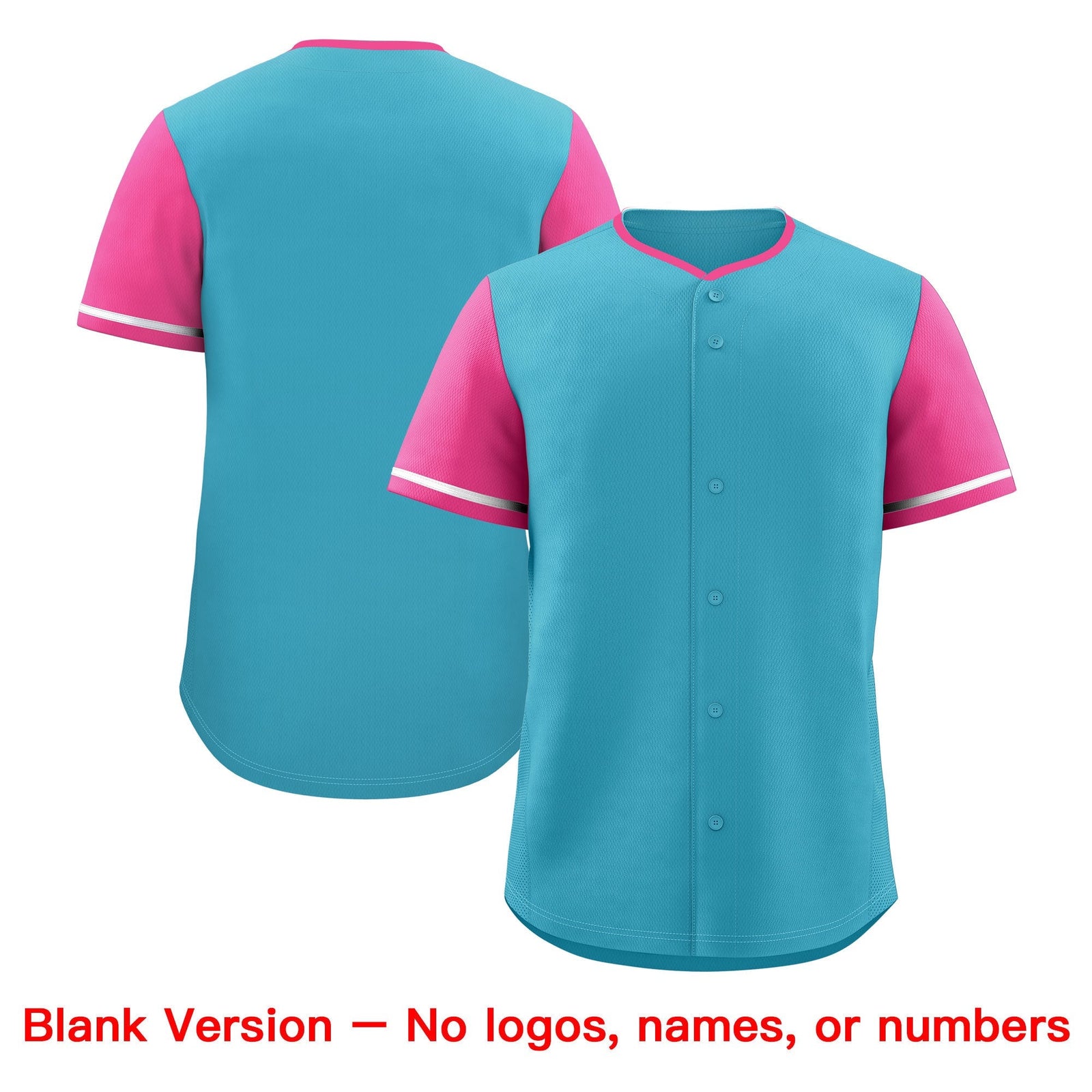 Custom Sky Blue White Pink Classic Style Stitched Sports Uniform Personalized For Teams Baseball Jersey| KXKSHOP