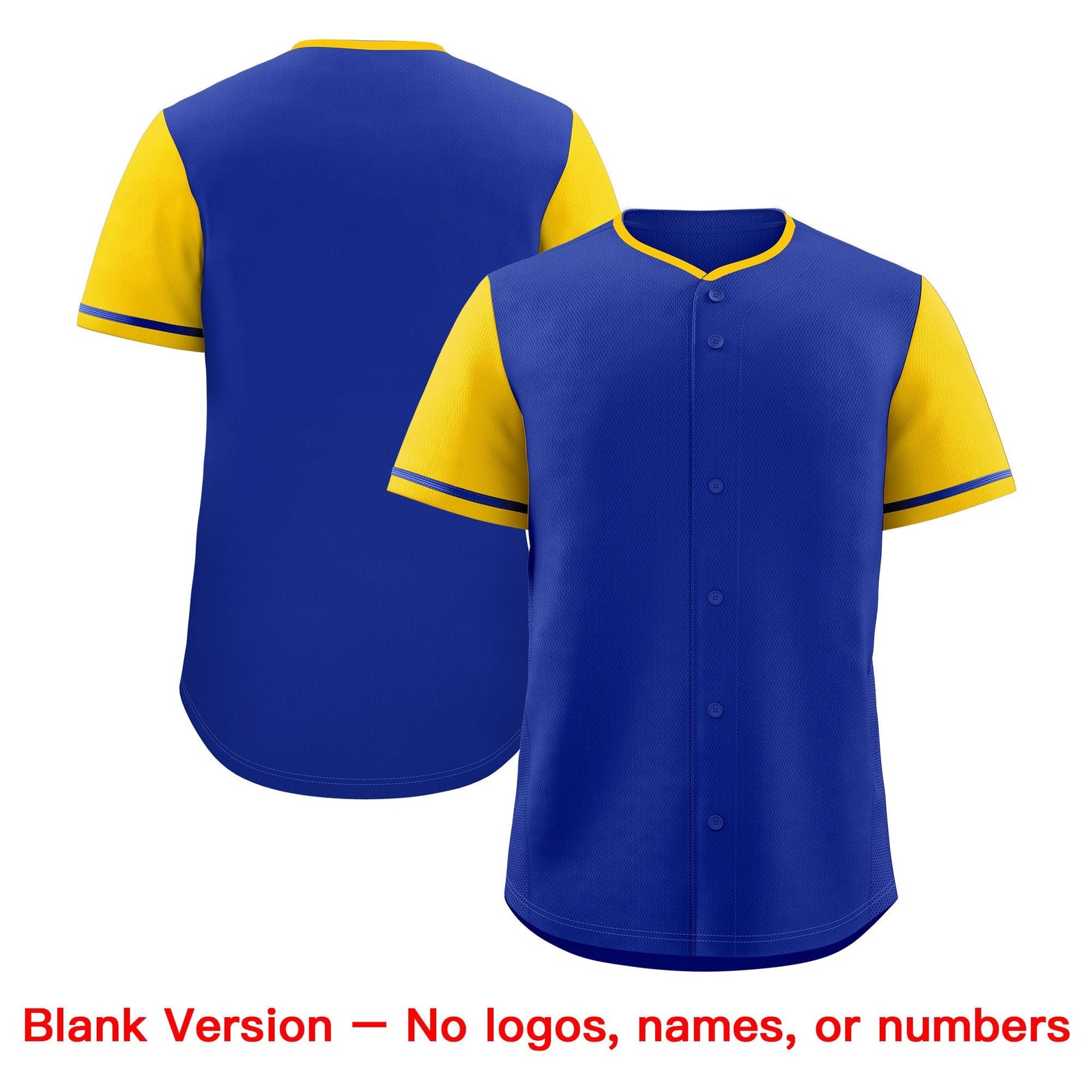 Custom Royal Yellow Classic Style Stitched Sports Uniform Personalized For Teams Baseball Jersey| KXKSHOP