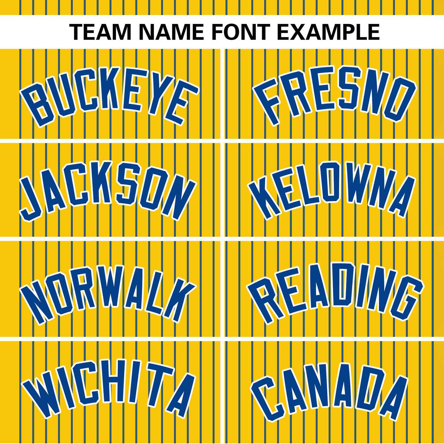 Custom Gold Royal Stripe Fashion Authentic Two-Button Baseball Jersey