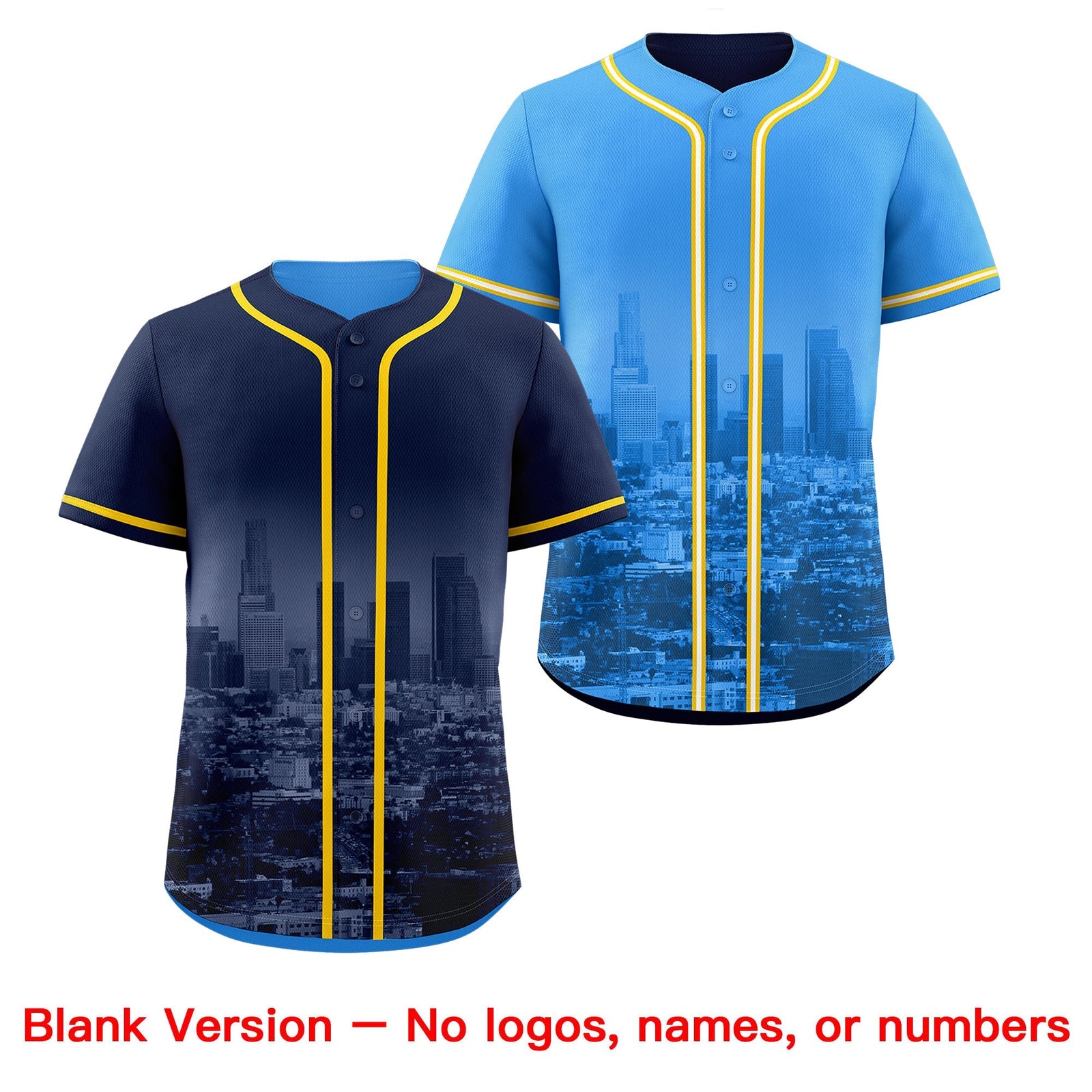 Custom Navy White Gold Reversible City Edition Graffiti Pattern Stretch Fabric Baseball Jersey| KXKSHOP