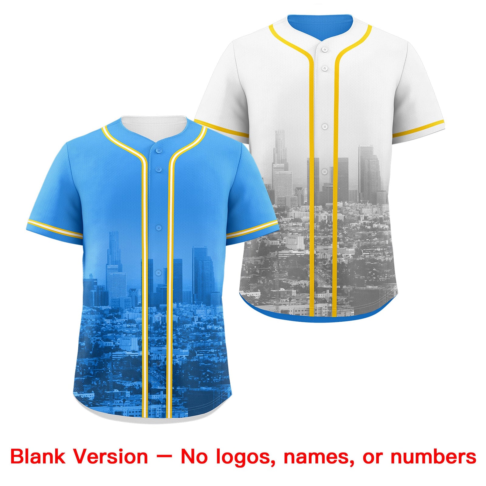 Custom Powder Blue White Reversible City Edition Graffiti Pattern Wrinkle-Resistant Baseball Jersey| KXKSHOP