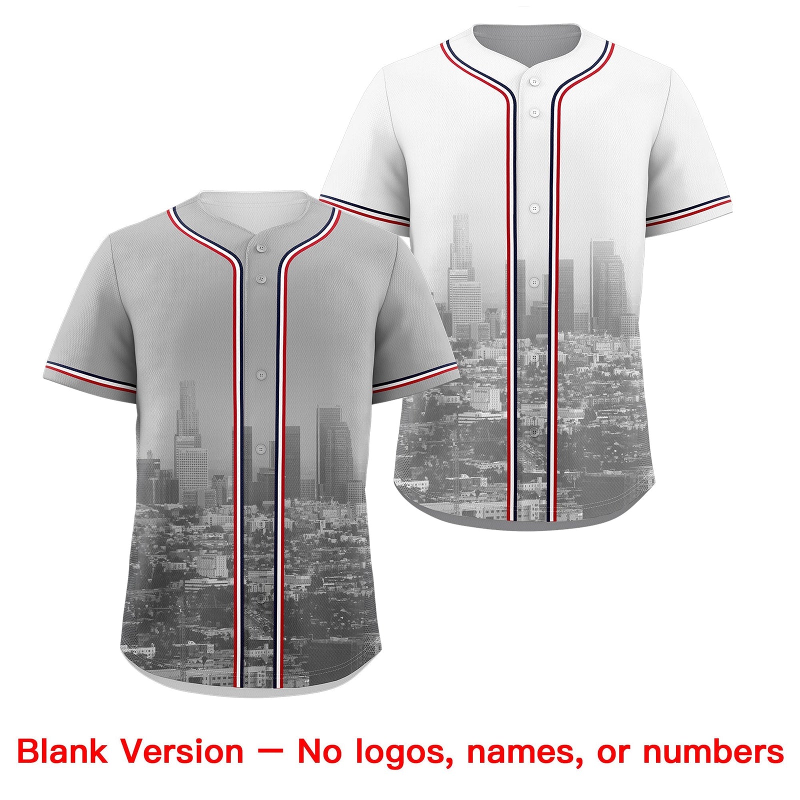 Custom Gray White Red Reversible City Edition Graffiti Pattern Breathable Baseball Jersey| KXKSHOP