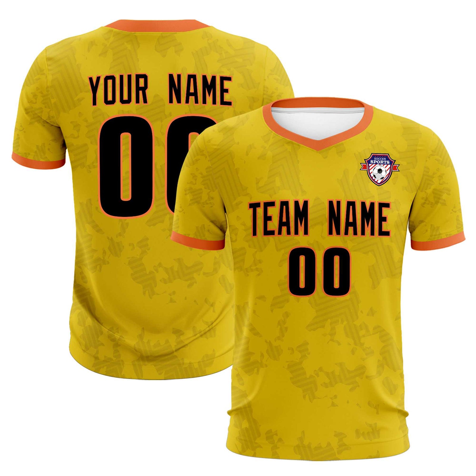 Custom Khaki Camo sports Soccer Tops/Sets Jersey