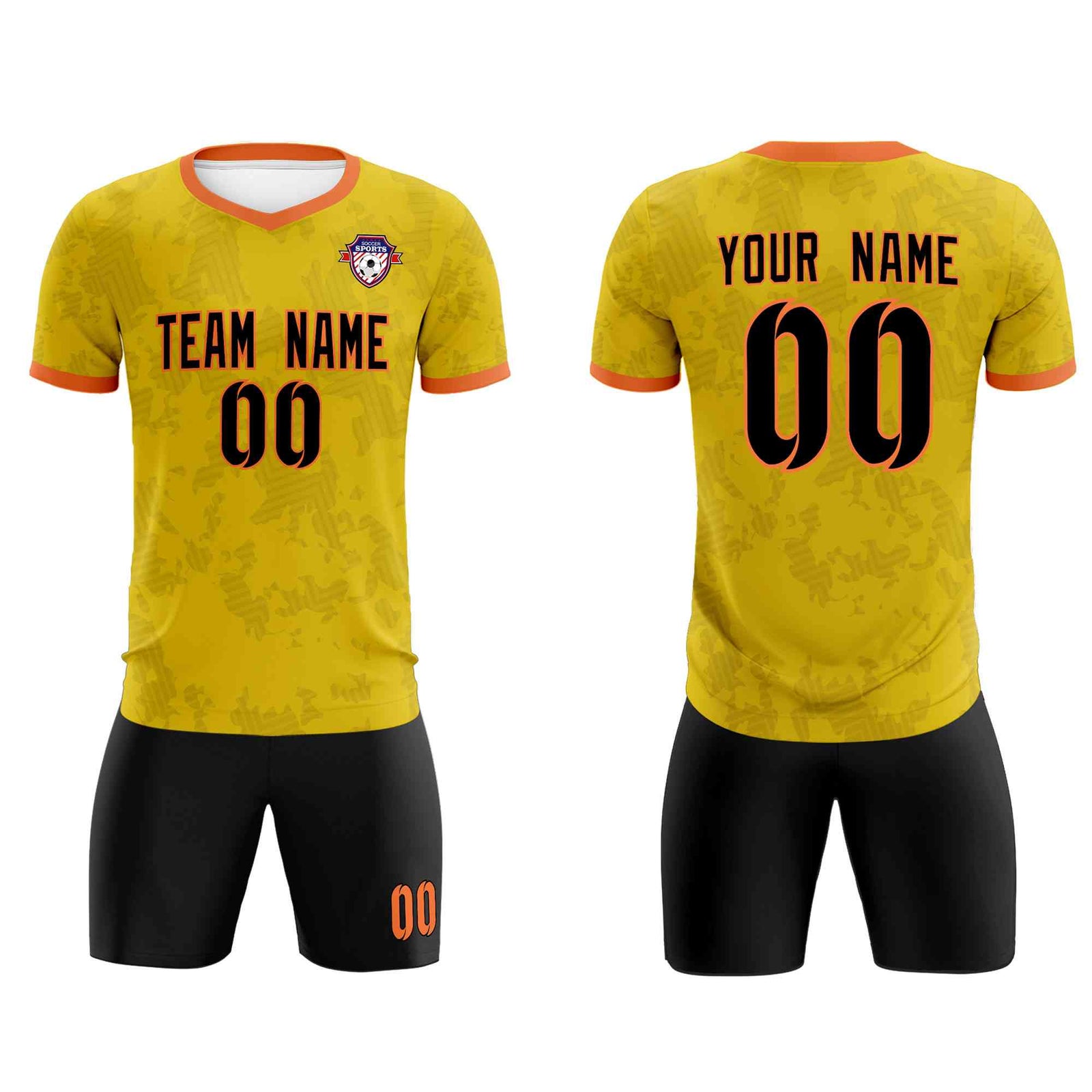 Custom Khaki Camo sports Soccer Tops/Sets Jersey