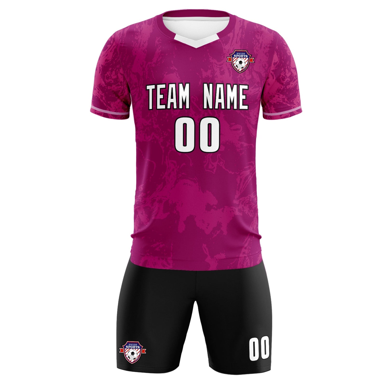 Custom Red Classic Graffiti Pattern Sportswear Soccer Tops/Sets Jersey