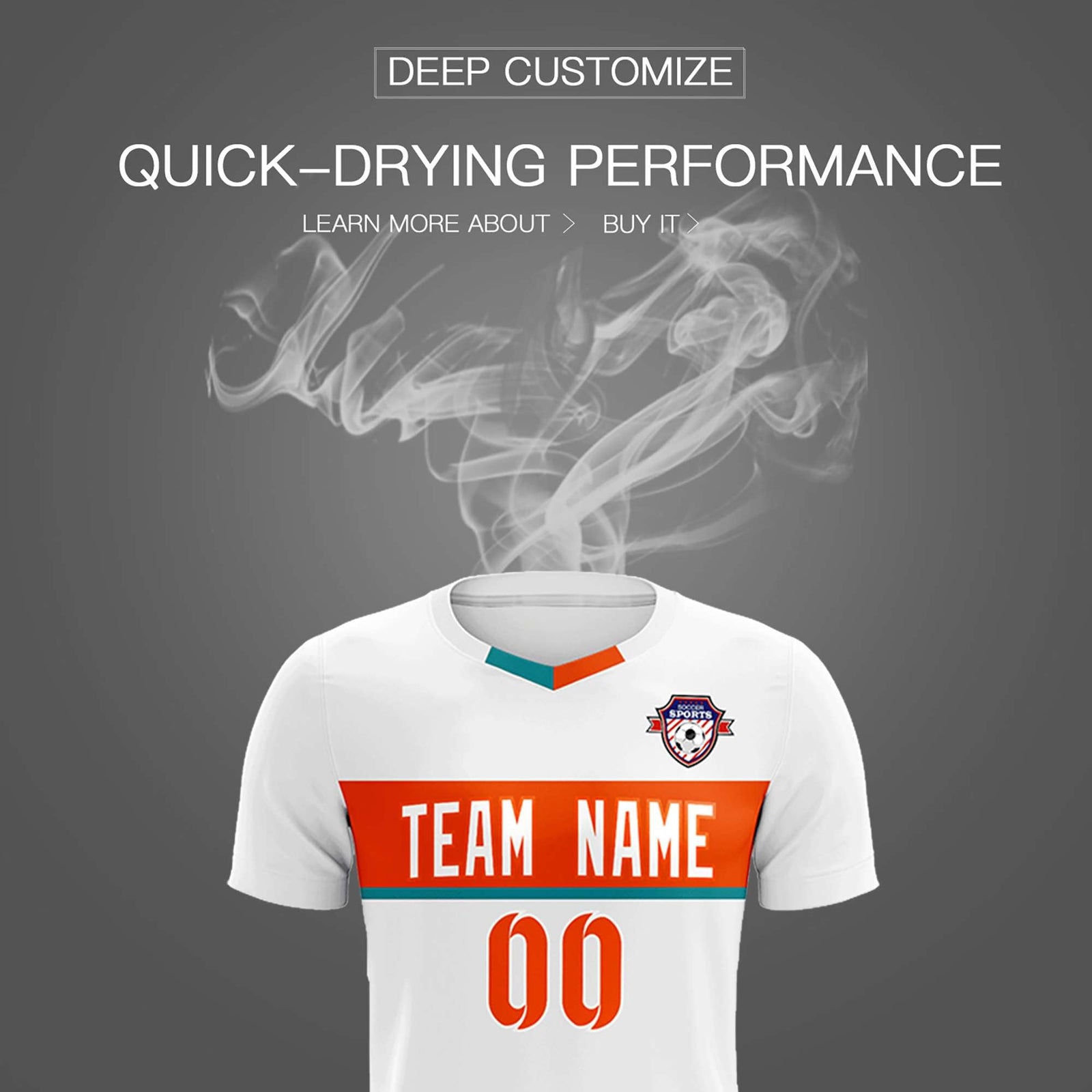 Custom White Classic Sports Sets Soccer Shirt Jersey