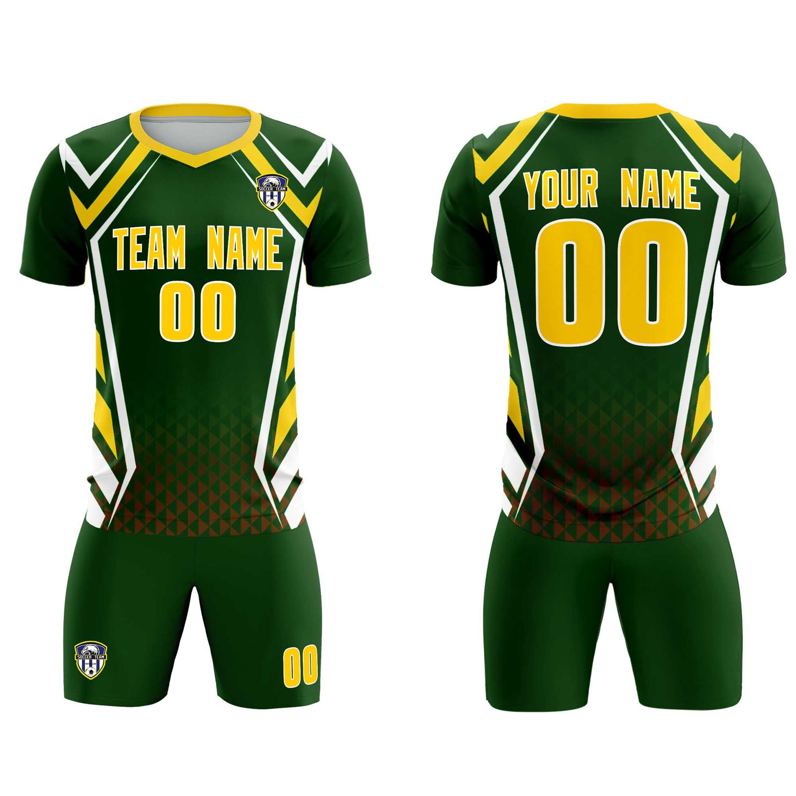 Custom Midnight Green Abstract Breathable Soccer Tops/Sets Jersey