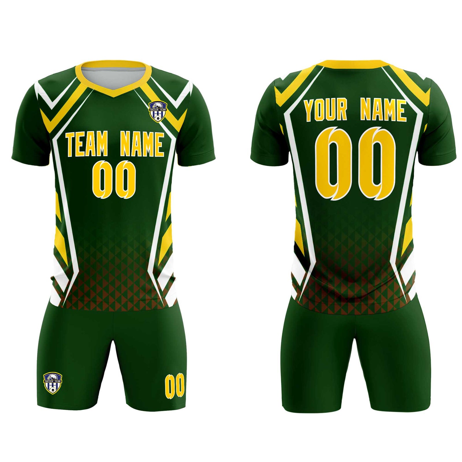Custom Midnight Green Abstract Breathable Soccer Tops/Sets Jersey