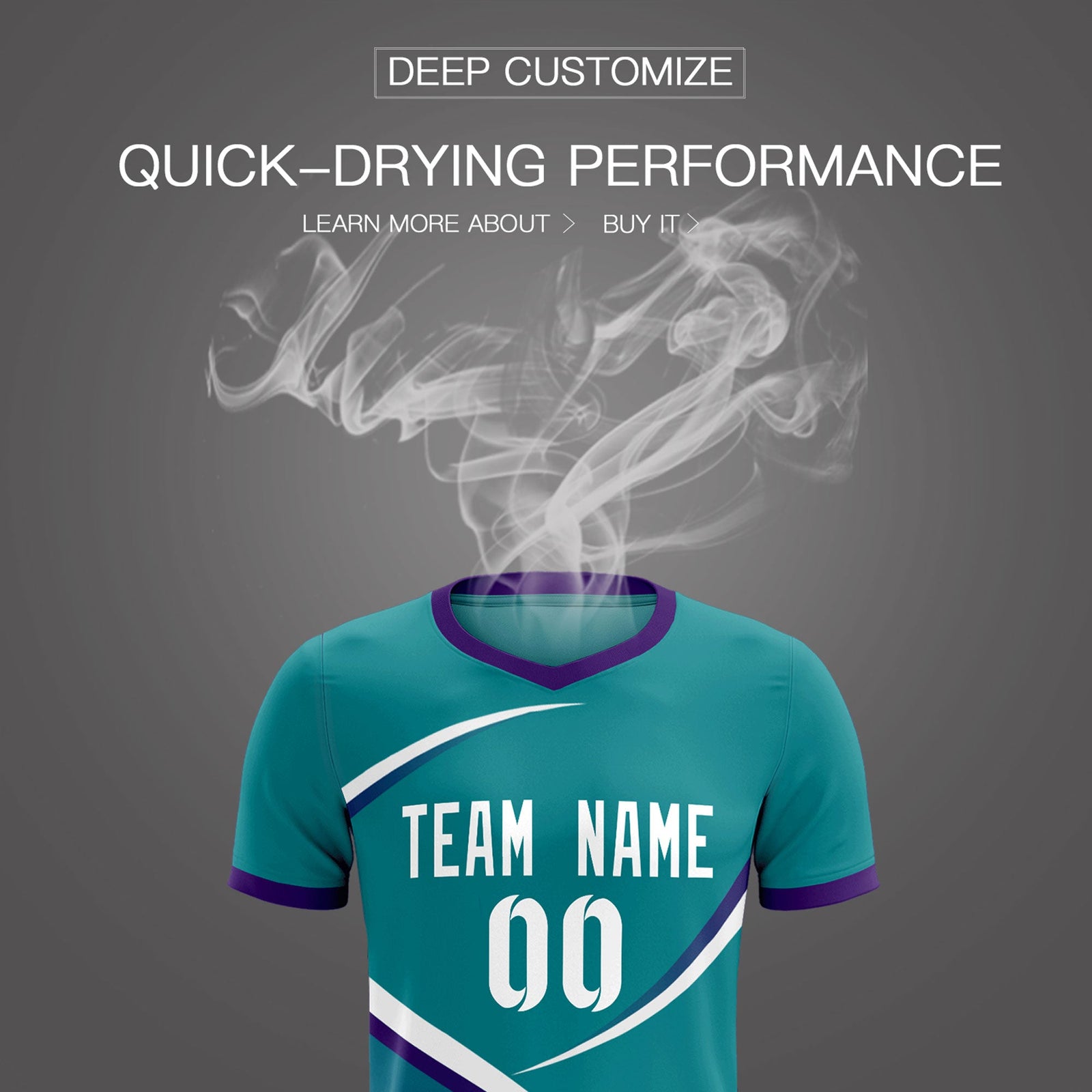 Custom Aqua Purple Color Block Training Uniform For Men Soccer Sets Jersey