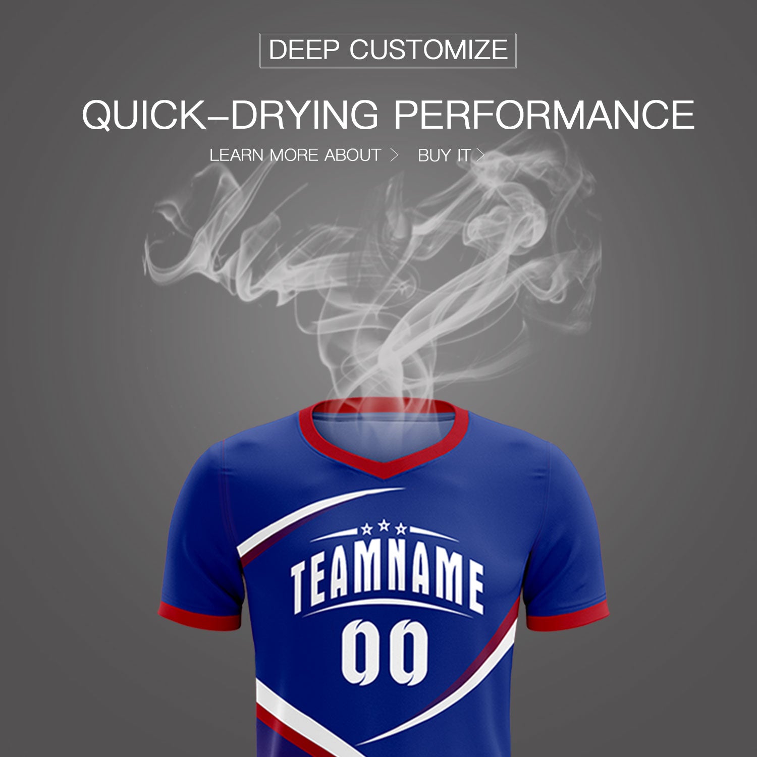 Custom Royal Red Color Block Training Uniform For Men Soccer Sets Jersey