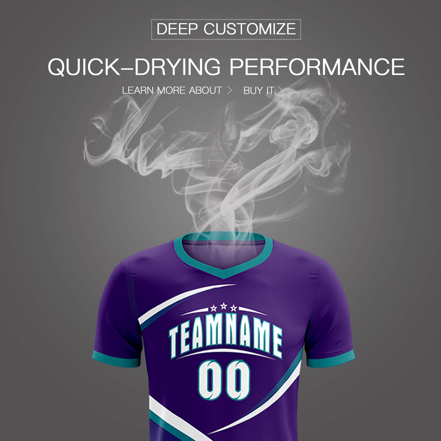 Custom Purple Aqua Color Block Training Uniform For Men Soccer Sets Jersey