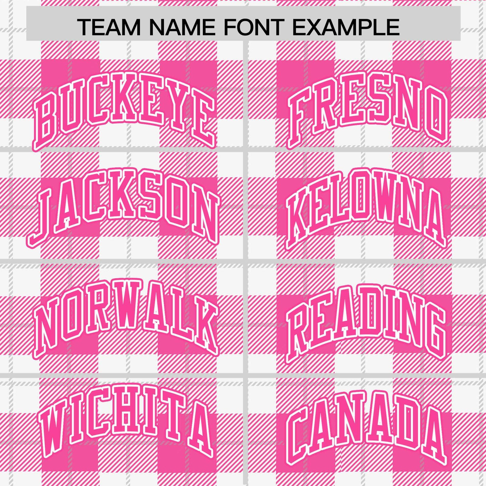 Custom Pink White Varsity Full-Snap Plaid Pattern Letterman Baseball Jacket