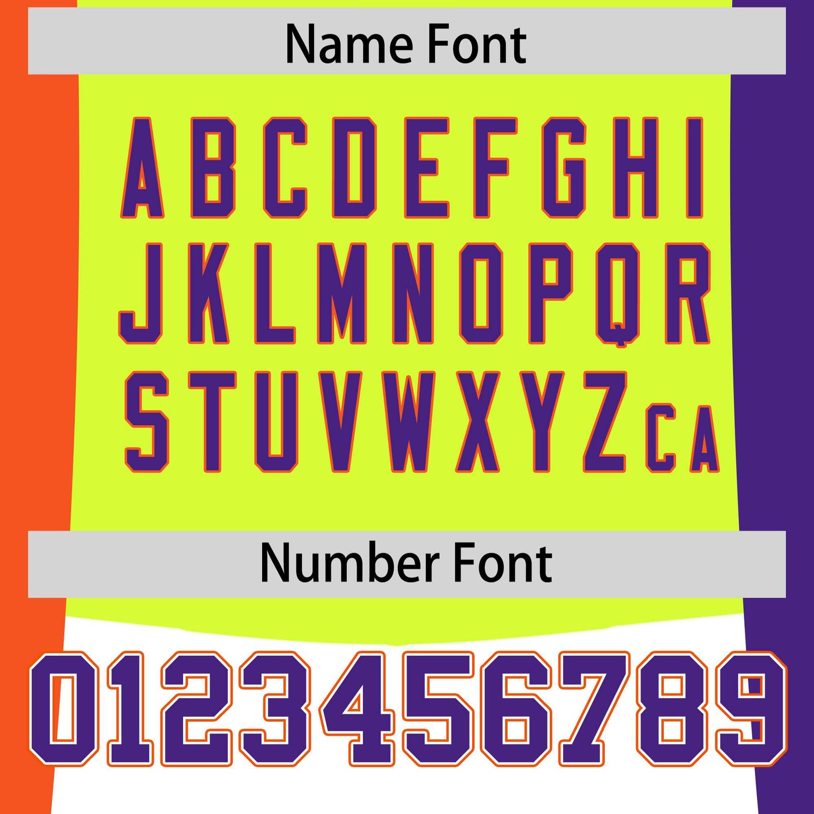 Custom Fluorescent Green Orange Purple Personalization Varsity Full-Snap Three Color Blocks Letterman Jacket