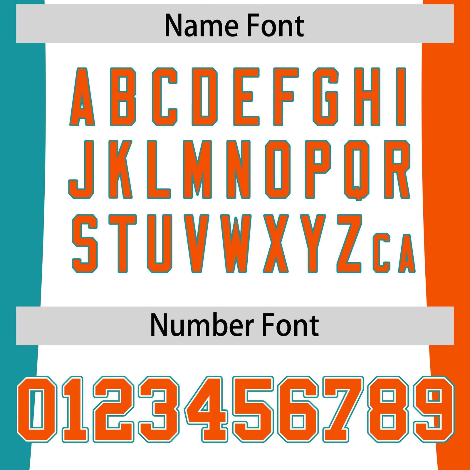 Custom White Aqua Orange Personalization Varsity Full-Snap Three Color Blocks Letterman Jacket
