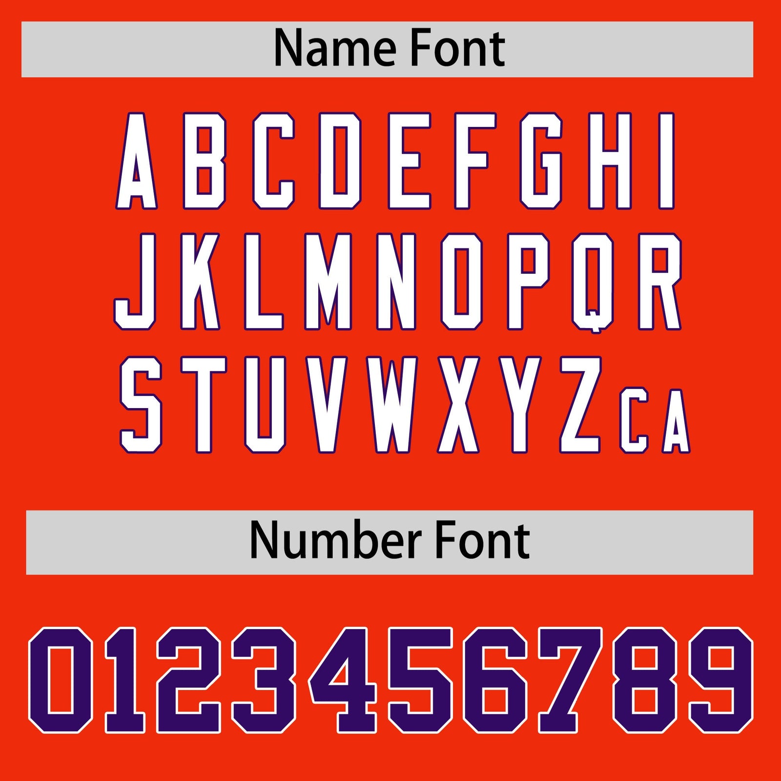 Custom coach jacket name and number font options - Style 2 | KXKSHOP