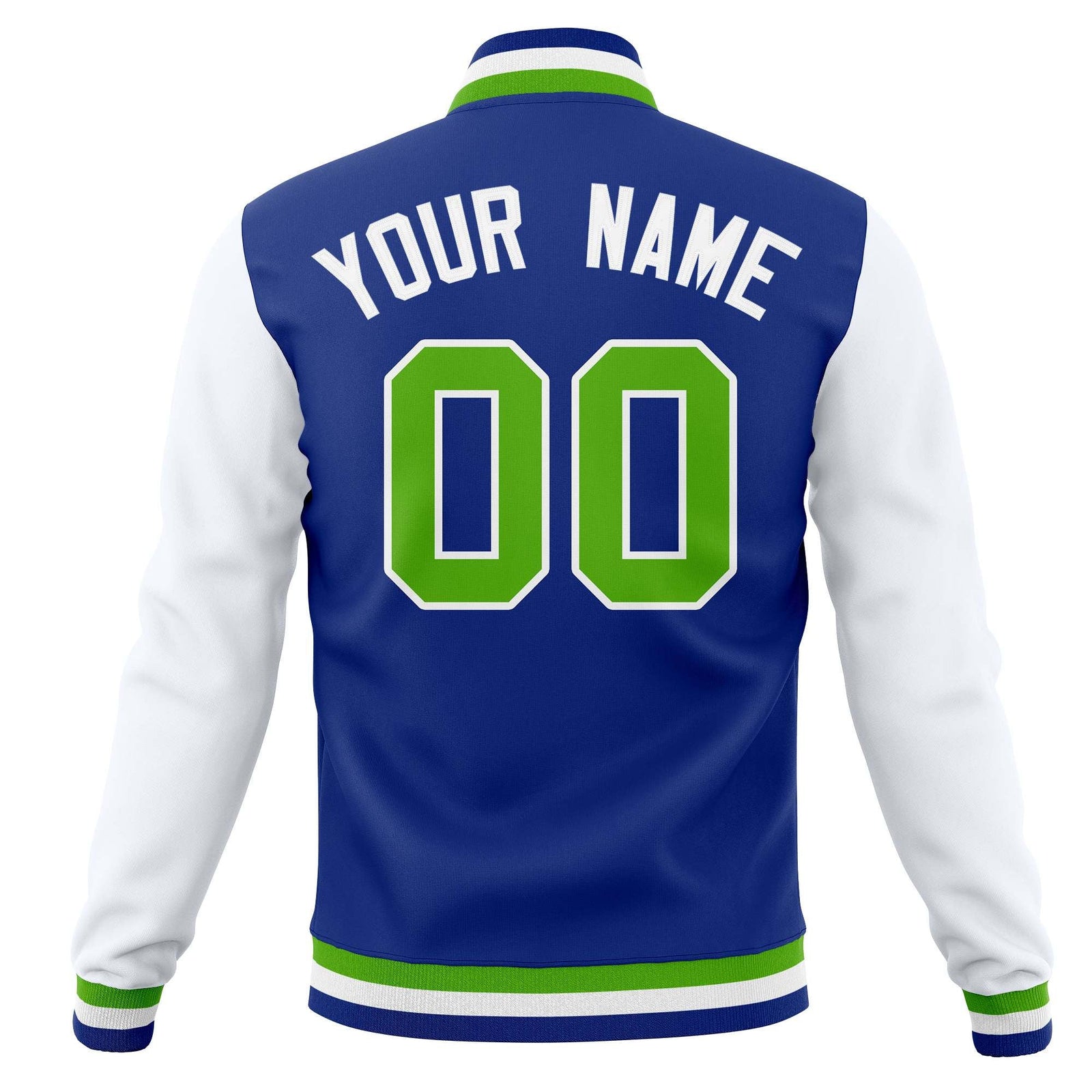 Custom Varsity Letterman Jacket Personalized Full-Snap Stitched Baseball Coats
