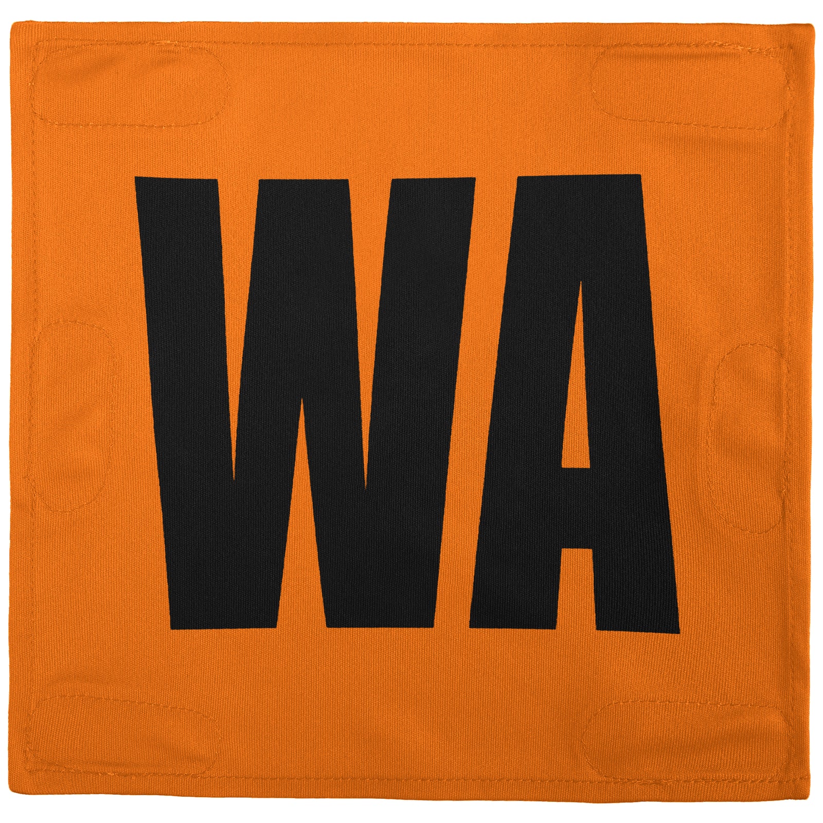 Netball Velcro Patches Set Orange & Black