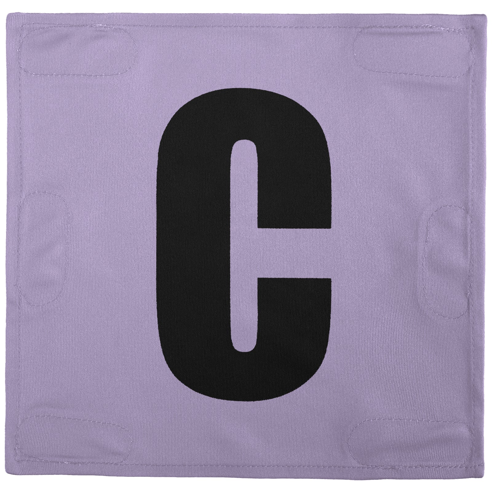 Netball Velcro Patches Set Light Purple & Black