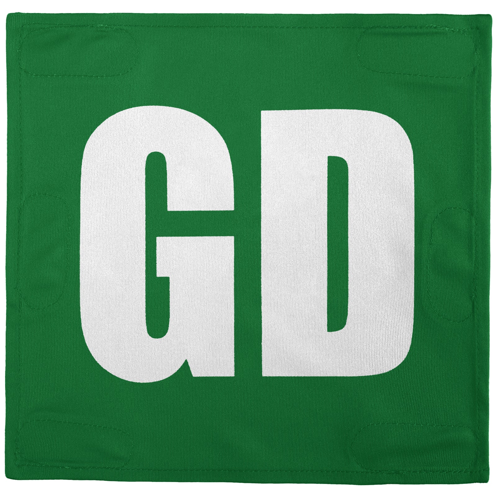 Netball Velcro Patches Set Kelly Green & White