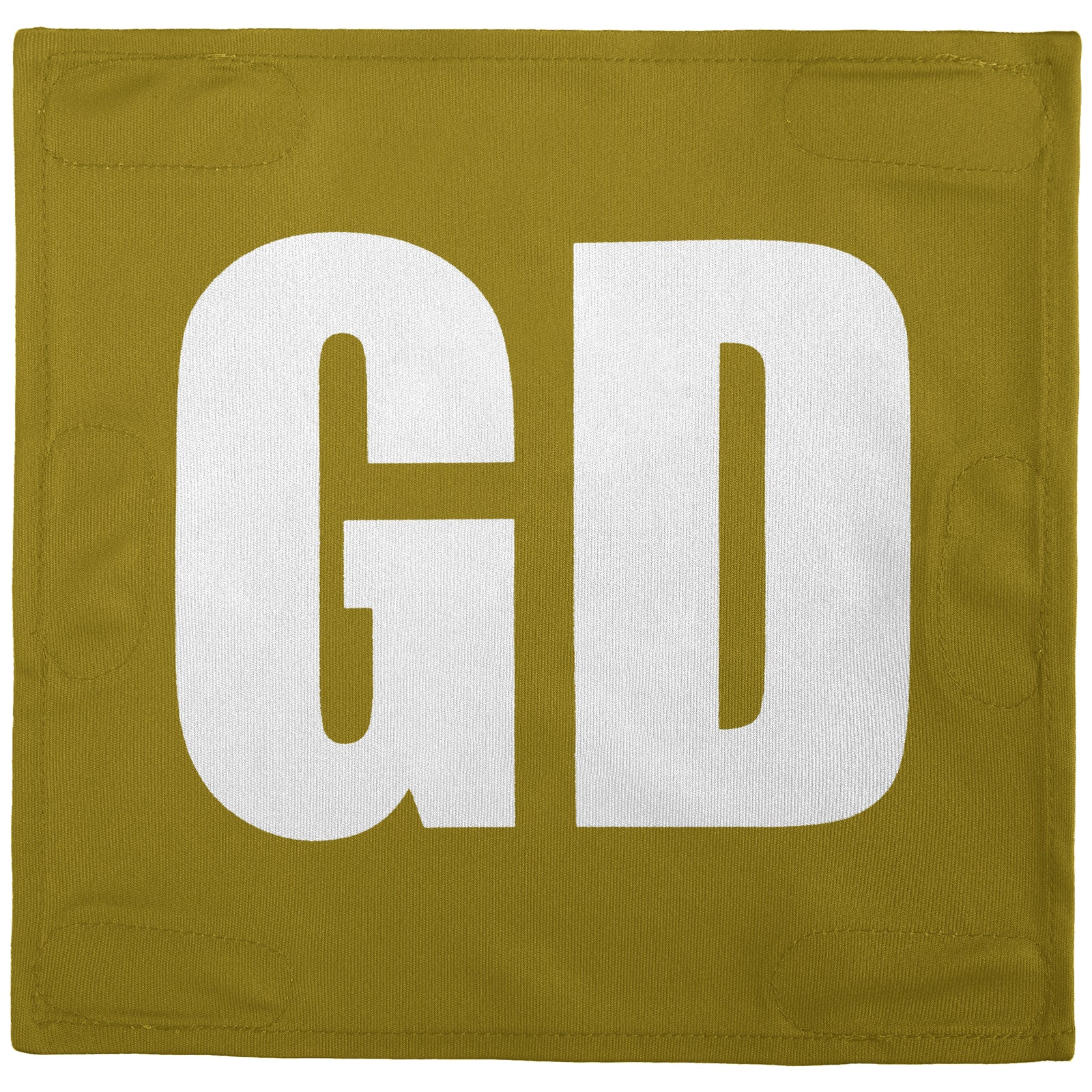 Netball Velcro Patches Set Old Gold & White