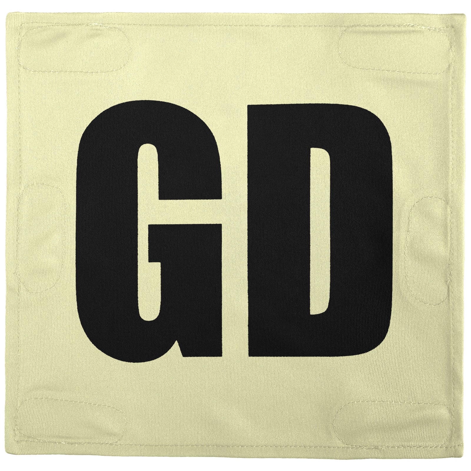 Netball Velcro Patches Set Cream & Black