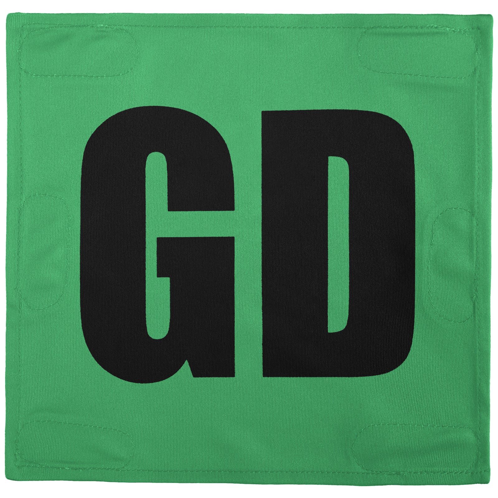 Netball Velcro Patches Set Neon Green & Black