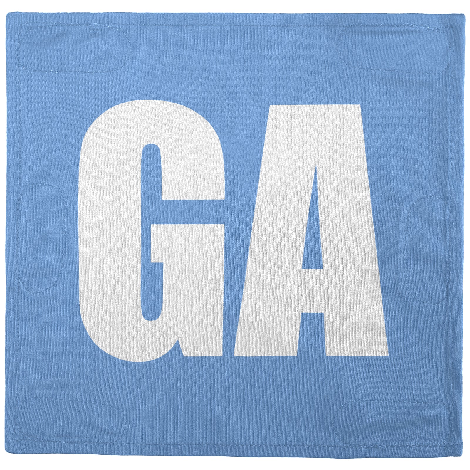 Netball Velcro Patches Set Light Blue & White
