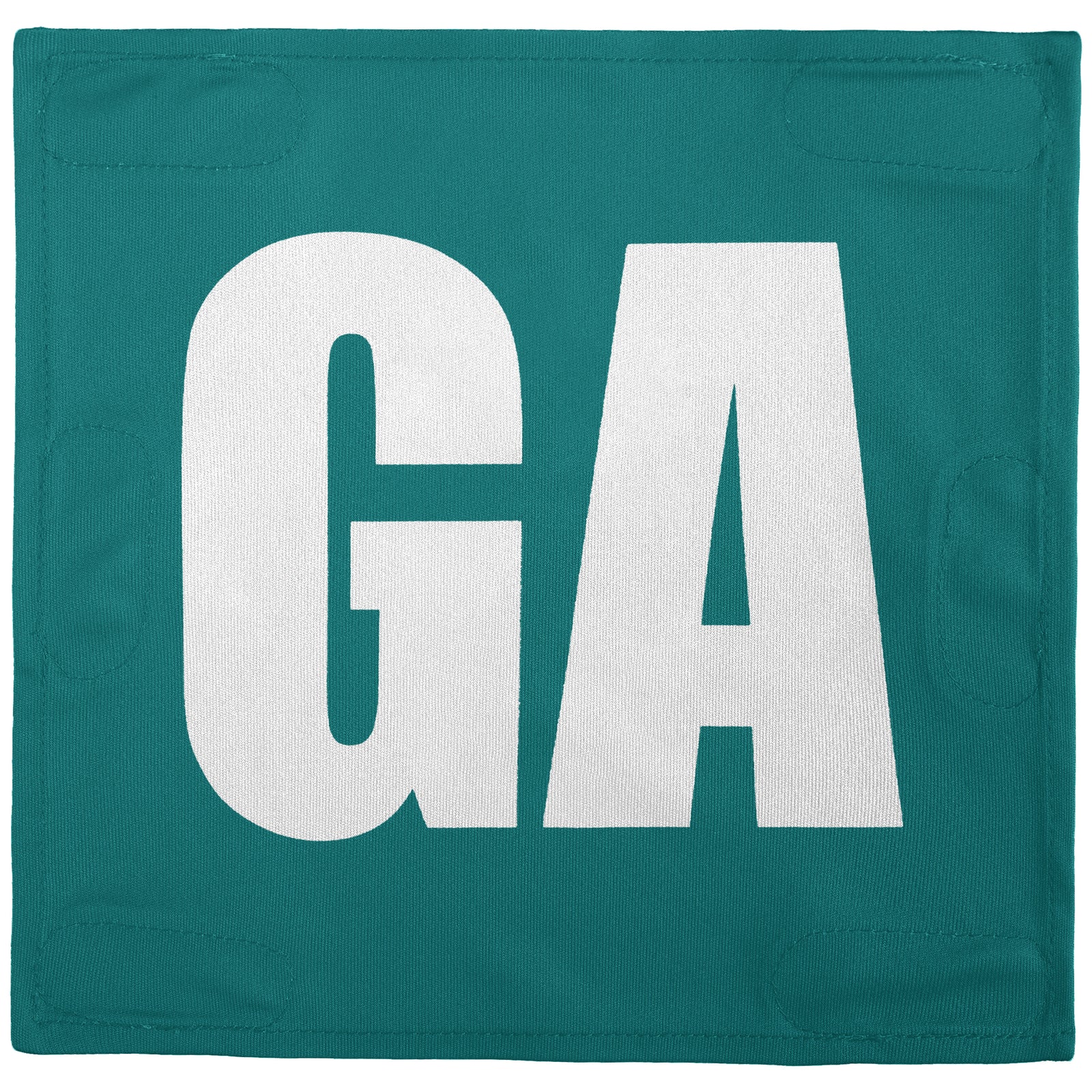 Netball Velcro Patches Set Teal & White