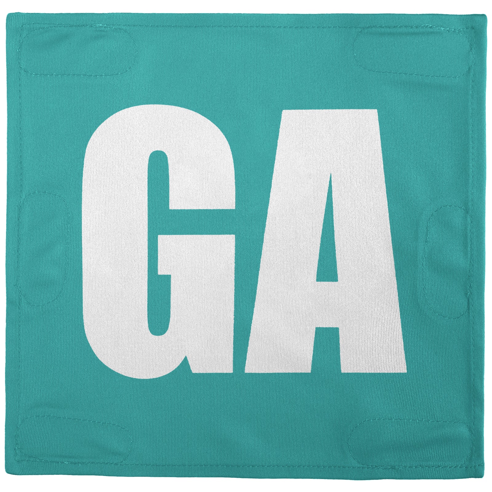 Netball Velcro Patches Set Teal & White